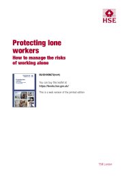 Protecting lone workers - how to manage the risks of working alone