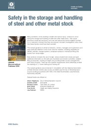 Safety in the storage and handling of steel and other metal stock. 2nd edition