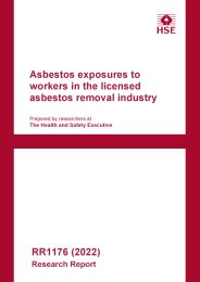 Asbestos exposures to workers in the licensed asbestos removal industry
