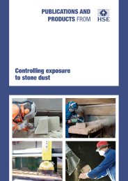 Controlling exposure to stone dust