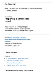 Preparing a safety case report