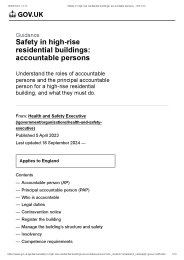 Safety in high-rise residential buildings: accountable persons