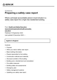 Preparing a safety case report