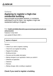 Applying to register a high-rise residential building