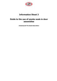 Guide to the use of smoke seals in door assemblies