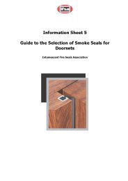 Guide to the selection of smoke seals for doorsets