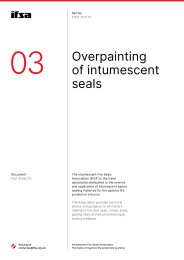 Overpainting of intumescent seals