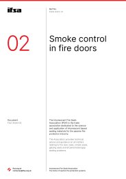 Smoke control in fire doors