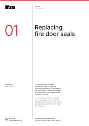 Replacing fire door seals
