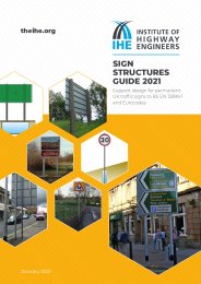 Sign structures guide 2021. Support design for permanent UK traffic signs to BS EN 12899-1 and Eurocodes