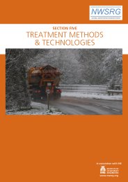 NWSRG practical guide for winter service. Section Five. Treatment methods and technologies