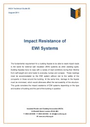Impact resistance of EWI systems