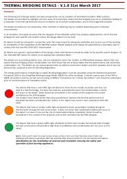 Thermal bridging details