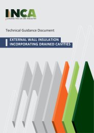 External wall insulation incorporating drained cavities