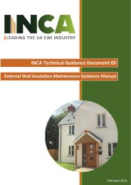 External wall insulation maintenance guidance manual