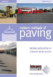 Modern methods of paving: machine installation of concrete paving blocks