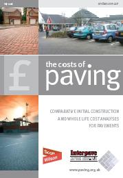 Costs of paving. Comparative initial construction and whole life cost analyses for pavements