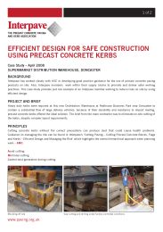Efficient design for safe construction using precast concrete kerbs. Case study