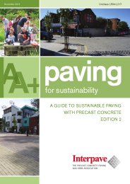 Paving for sustainability: a guide to sustainable paving with precast concrete. Edition 2