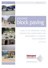 Concrete block paving: guide to the properties, design, construction, reinstatement and maintenance of concrete block pavements. Edition 2