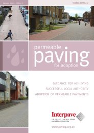 Permeable paving for adoption: guidance for achieving successful Local Authority adoption of permeable pavements. Edition 2