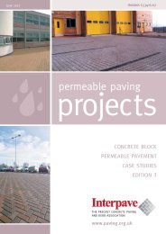 Permeable paving projects. Concrete block permeable pavement case studies. Edition 3