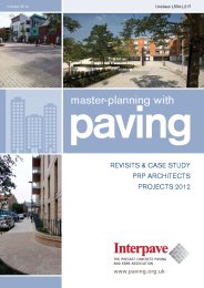 Masterplanning with paving: revisits and case study, PRP Architects, projects 2012