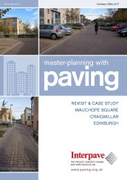 Masterplanning with paving: revisits and case study, Wauchope Square Craigmillar Edinburgh