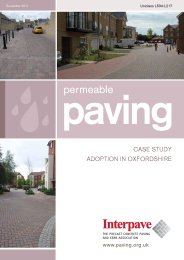 Permeable paving: case study adoption in Oxfordshire