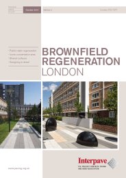 Brownfield regeneration London. Paving case study. Edition 2