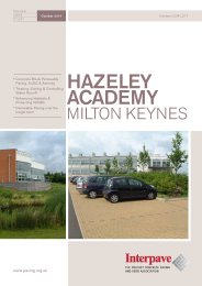 Hazeley Academy Milton Keynes. Paving case study