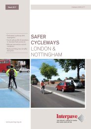 Safer cycleways London and Nottingham