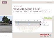 Detailing permeable paving and SUDS with precast concrete products