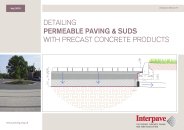 Detailing permeable paving and SUDS with precast concrete products