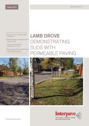Lamb Drove. Demonstrating SuDS with permeable paving. Case study