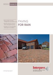 Paving for rain. Responsible rainwater management around the home. Guidance for householders, landscapers and installers