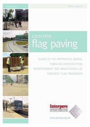 Concrete flag paving. Guide to the properties, design, handling, construction, reinstatement and maintenance of concrete flag pavements. Edition 4 (Including addendum April 2022)