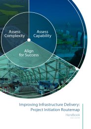 Improving infrastructure delivery: project initiation routemap. Handbook. Version 2 June 2016