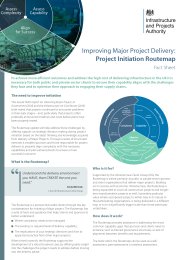 Improving infrastructure delivery: project initiation routemap. Fact sheet (June 2016)