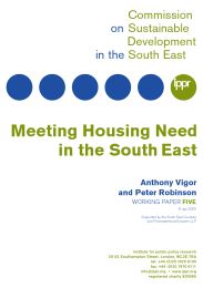 Meeting housing need in the South East