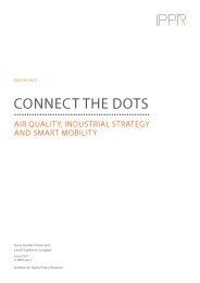 Connect the dots - air quality, industrial strategy and smart mobility