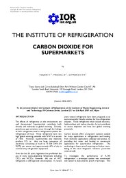 Carbon dioxide for supermarkets