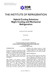 Hybrid cooling solutions: night cooling and mechanical refrigeration