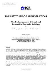 The performance of efficient and renewable energy in buildings