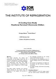 A cooling case study. Heathrow terminal 5 ammonia chillers