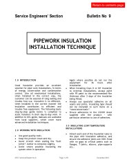 Pipework insulation installation technique