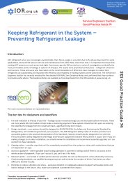 Keeping refrigerant in the system – preventing refrigerant leakage