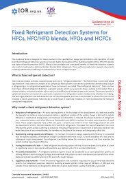 Fixed refrigerant detection systems for HFCs, HFC/HFO blends, HFOs and HCFCs