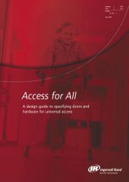 Access for all. A design guide to specifying doors and hardware for ...