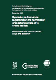 Dynamic performance requirements for permanent grandstands subject to crowd action. Recommendations for management design and assessment